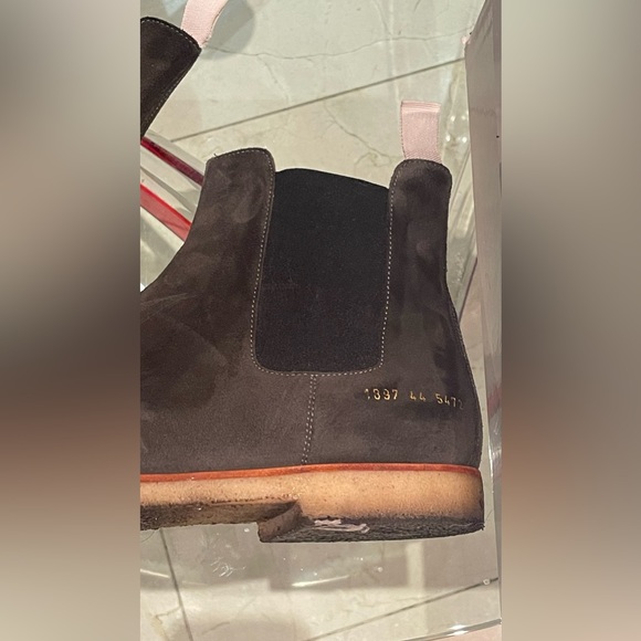 Common projects dark gray grape suede Chelsea boots for men sz 43 - Picture 5 of 11